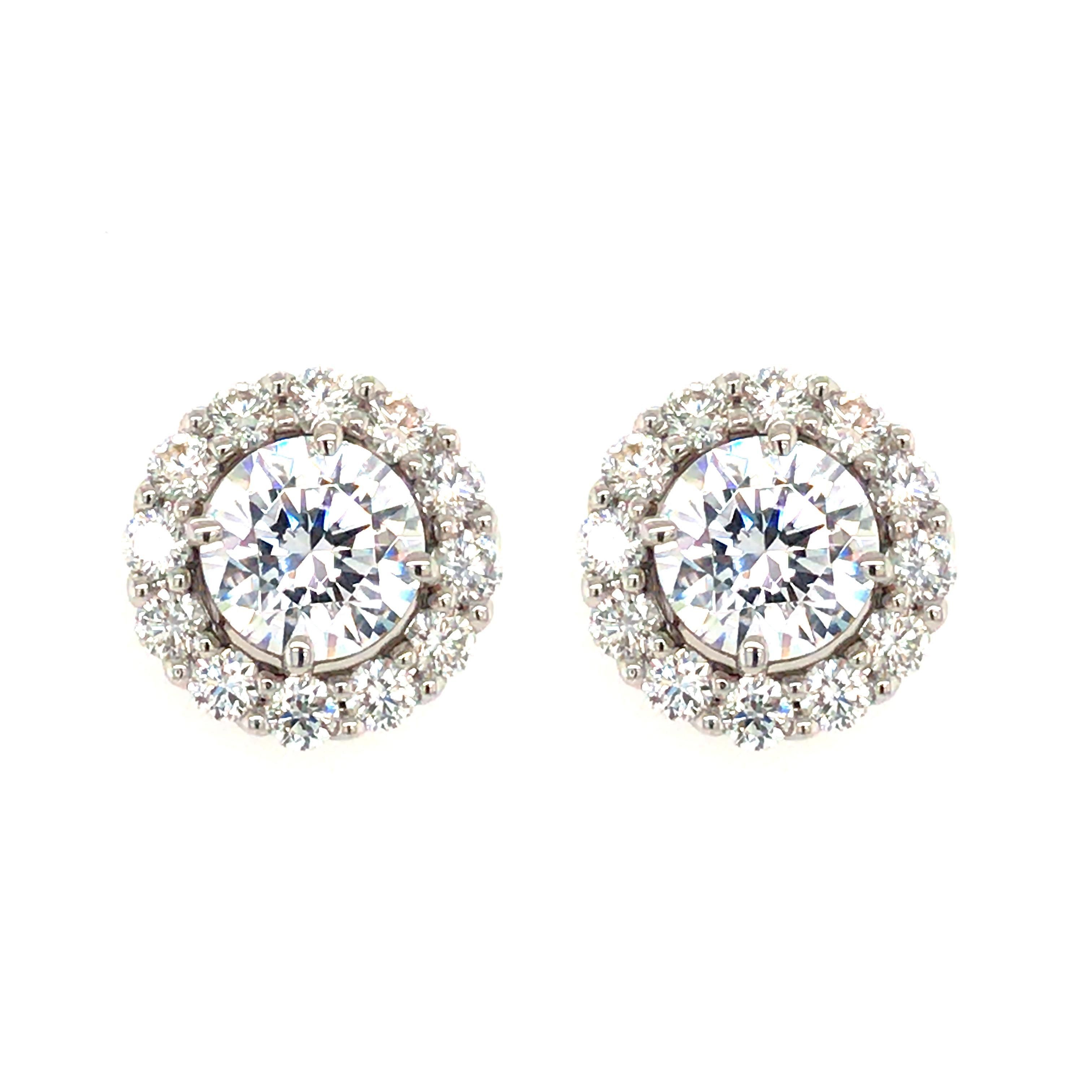 14K White 1/4 CTW Natural Diamond Curved Front-Back Earring Jackets –  Lireille