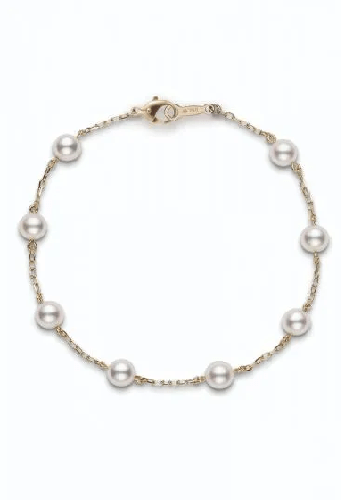 Mikimoto Akoya Pearl STATION Bracelet - Simmons Fine Jewelry