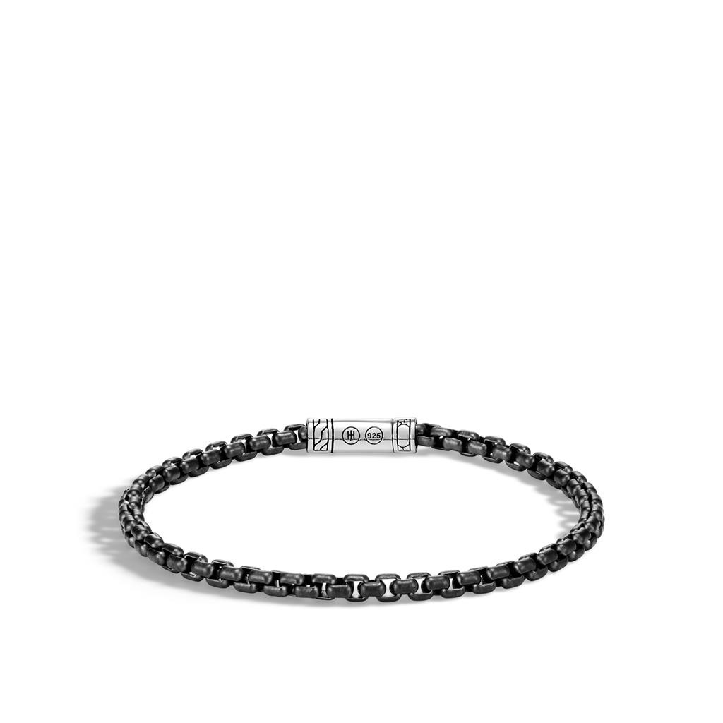 Overview off leader John Hardy & Classic Chain Silver 4mm Box Chain Bracelet - Simmons Fine  Jewelry