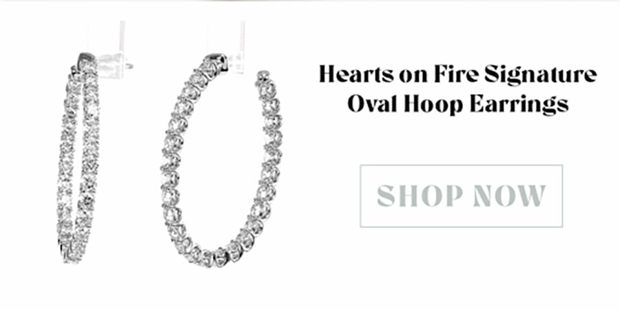 hearts on fire signature oval hoop earrings