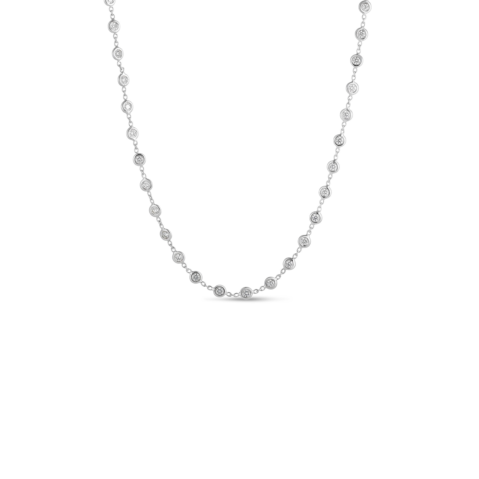 Pear Diamond Cuddle Five Station Necklace – Phillips House