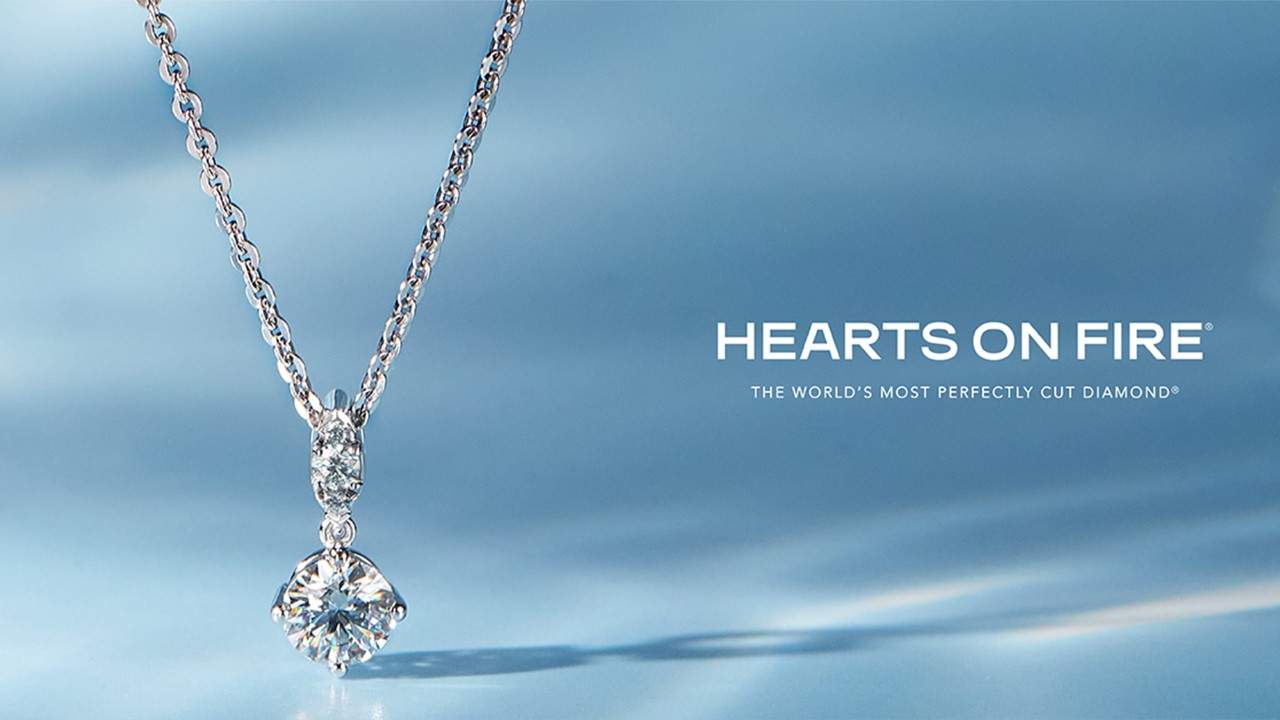 Hearts On Fire Single Drop Pendant Necklace.