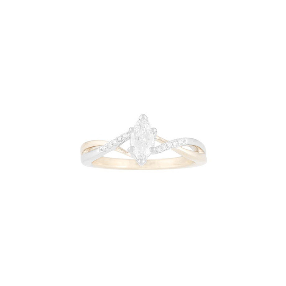 Annabelle Ring - GIA 1.92 Carat Marquise Diamond Engagement Ring with Pear  Shaped Side Diamonds