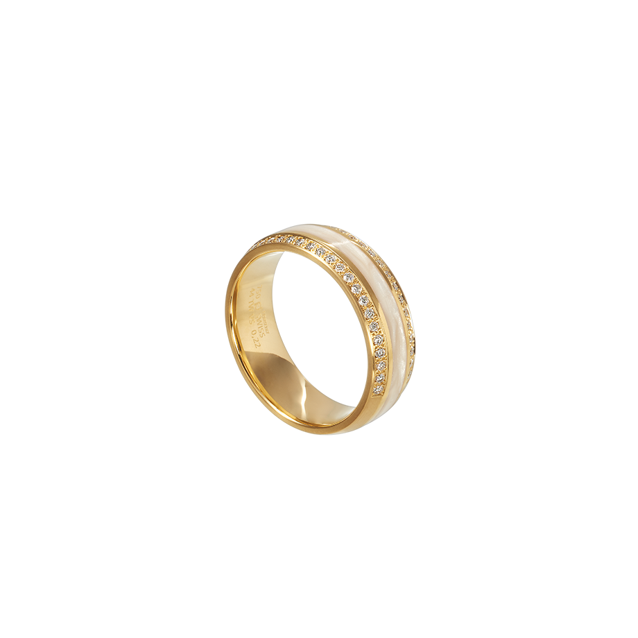 Furrer Jacot Ceramic And Rose Gold Band - Simmons Fine Jewelry