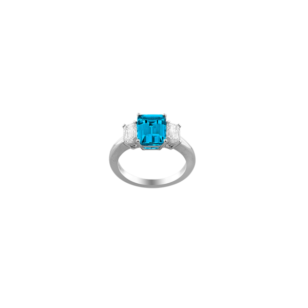 A masterpiece of exceptional elegance, the Spark Creations Aquamarine Ring adorned with exquisite diamonds. A beautiful ring for for every occasion.
